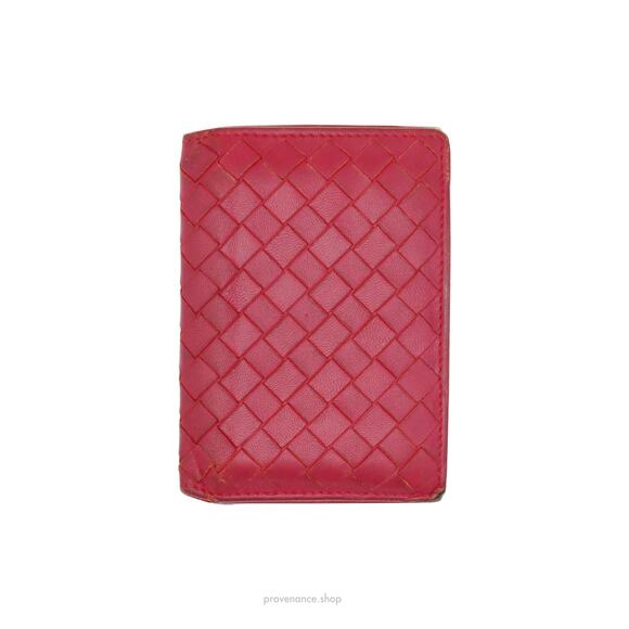 🔴 Bottega Veneta Pocket Organizer Wallet - Raspberry - Picture 1 of 7